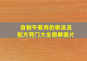 自制午餐肉的做法及配方窍门大全图解图片