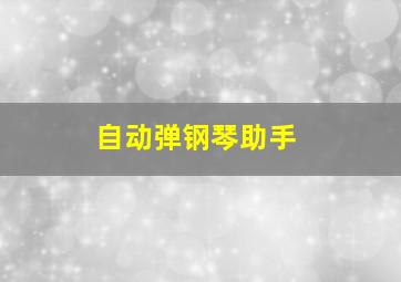 自动弹钢琴助手