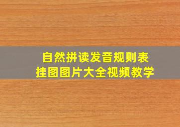 自然拼读发音规则表挂图图片大全视频教学