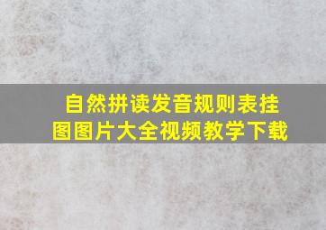 自然拼读发音规则表挂图图片大全视频教学下载