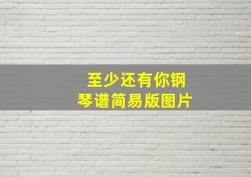 至少还有你钢琴谱简易版图片