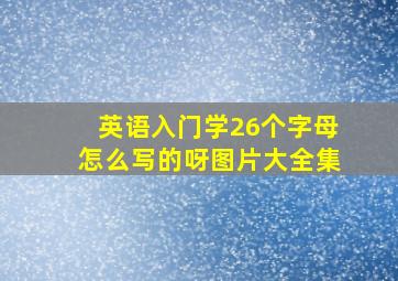 英语入门学26个字母怎么写的呀图片大全集