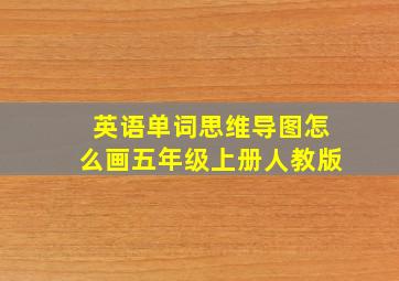 英语单词思维导图怎么画五年级上册人教版