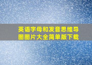 英语字母和发音思维导图图片大全简单版下载