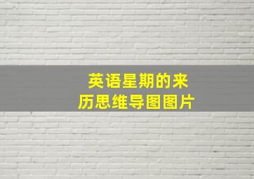 英语星期的来历思维导图图片