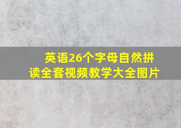 英语26个字母自然拼读全套视频教学大全图片