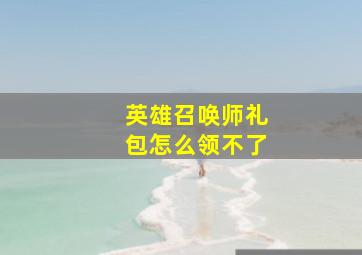 英雄召唤师礼包怎么领不了