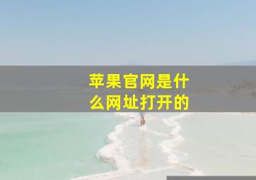 苹果官网是什么网址打开的