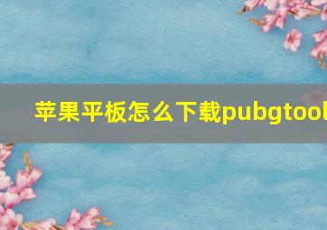 苹果平板怎么下载pubgtool