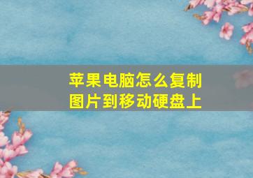 苹果电脑怎么复制图片到移动硬盘上