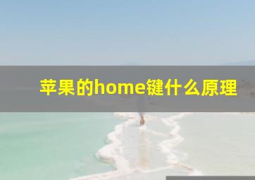 苹果的home键什么原理