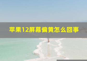 苹果12屏幕偏黄怎么回事