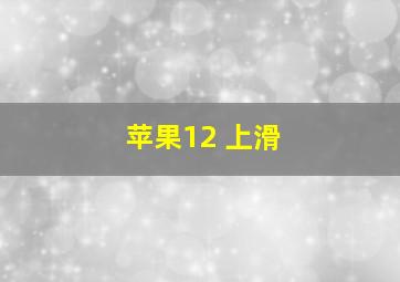 苹果12 上滑