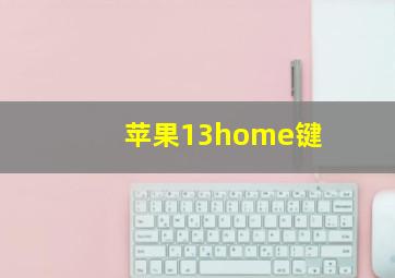 苹果13home键