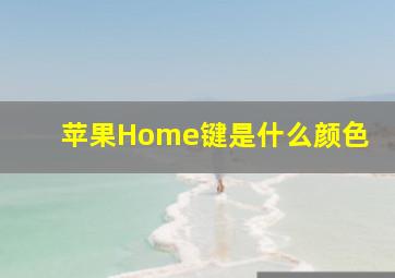 苹果Home键是什么颜色