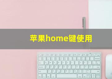 苹果home键使用