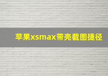 苹果xsmax带壳截图捷径