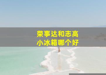 荣事达和志高小冰箱哪个好