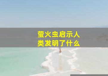 萤火虫启示人类发明了什么