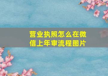 营业执照怎么在微信上年审流程图片