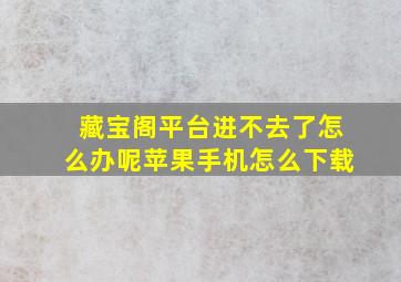 藏宝阁平台进不去了怎么办呢苹果手机怎么下载