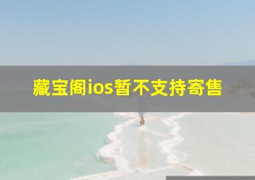 藏宝阁ios暂不支持寄售