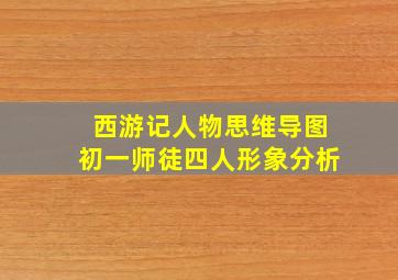 西游记人物思维导图初一师徒四人形象分析