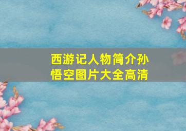 西游记人物简介孙悟空图片大全高清