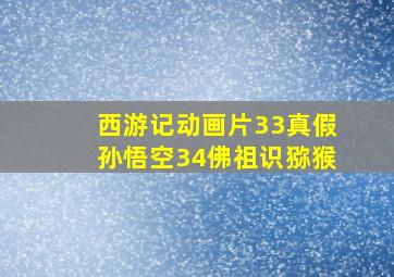 西游记动画片33真假孙悟空34佛祖识猕猴