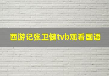 西游记张卫健tvb观看国语