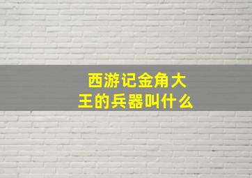 西游记金角大王的兵器叫什么