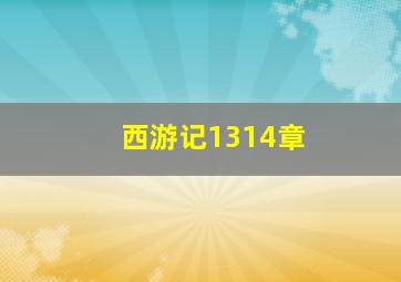 西游记1314章