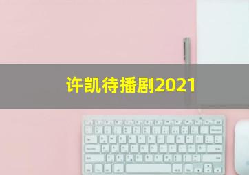 许凯待播剧2021