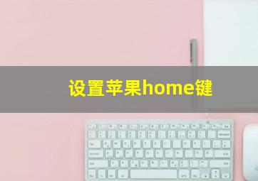 设置苹果home键