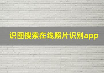 识图搜索在线照片识别app