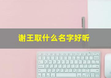 谢王取什么名字好听