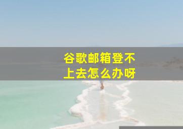 谷歌邮箱登不上去怎么办呀