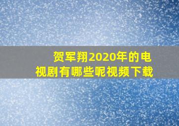 贺军翔2020年的电视剧有哪些呢视频下载