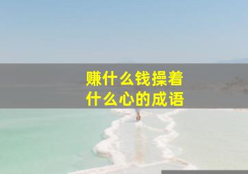 赚什么钱操着什么心的成语