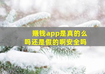 赚钱app是真的么吗还是假的啊安全吗