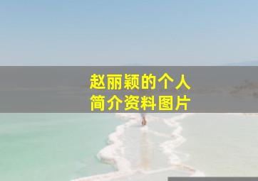 赵丽颖的个人简介资料图片