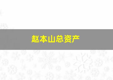 赵本山总资产