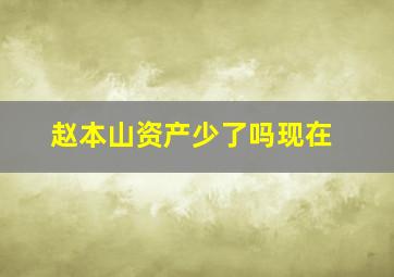 赵本山资产少了吗现在