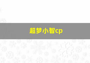 超梦小智cp