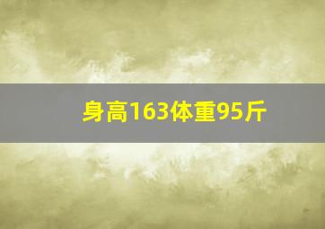 身高163体重95斤