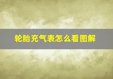 轮胎充气表怎么看图解