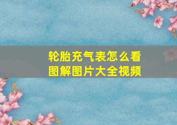 轮胎充气表怎么看图解图片大全视频