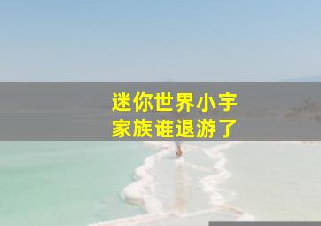 迷你世界小宇家族谁退游了