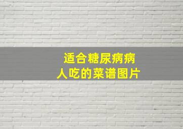 适合糖尿病病人吃的菜谱图片