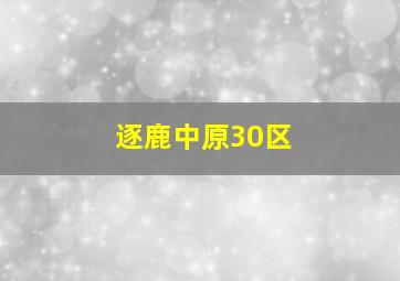 逐鹿中原30区